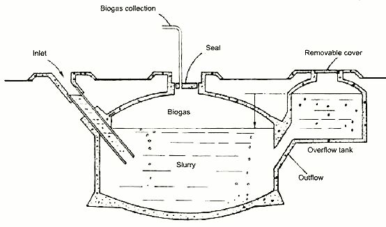 biogas setup